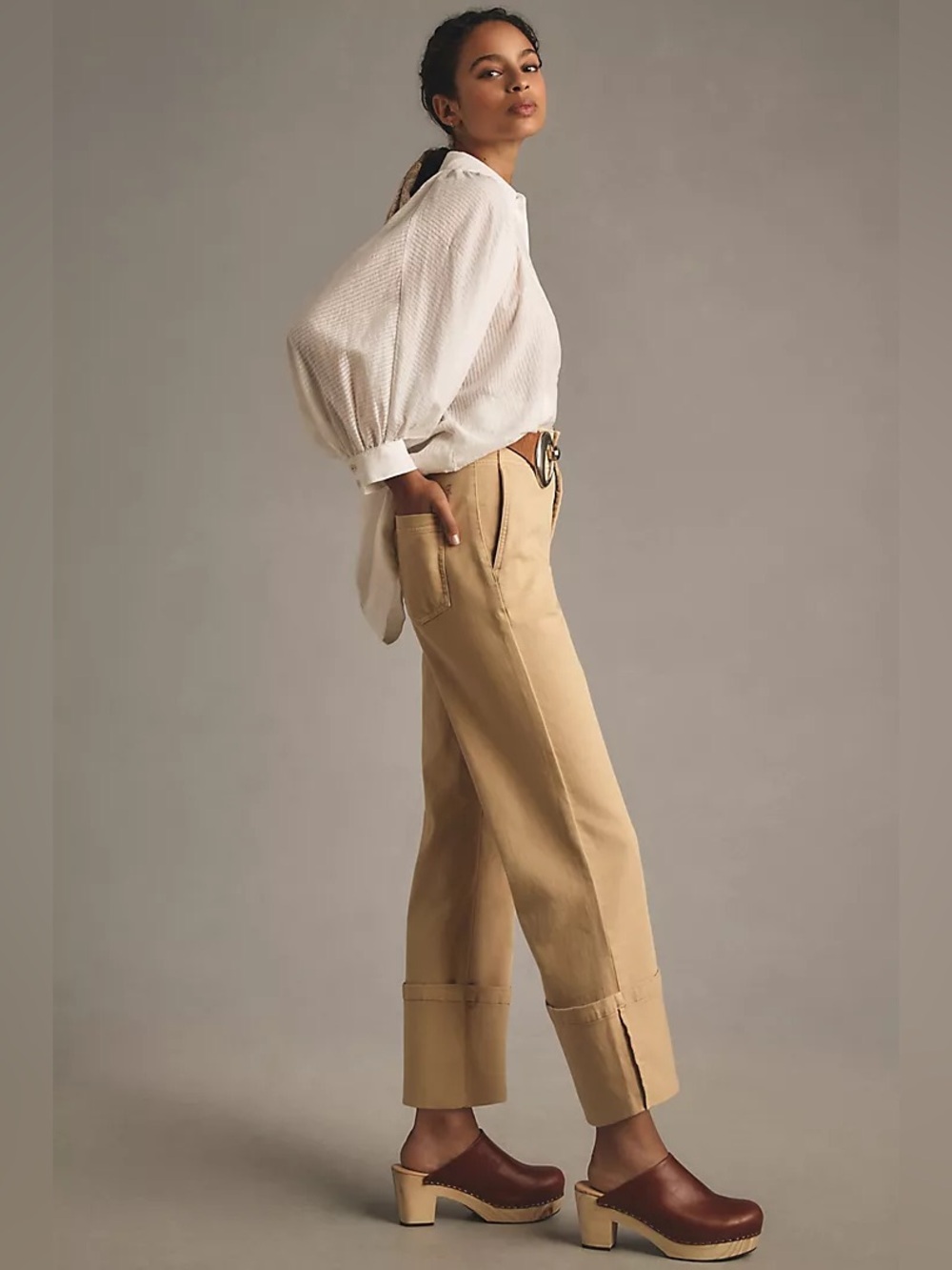 Anthropologie neutral pilcro relaxed cuffed pants NWT - Picture 4 of 12